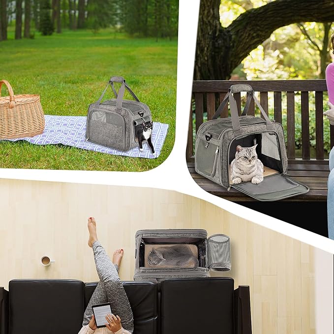 Soft Pet Carrier Breathable Mesh Window 12 lbs