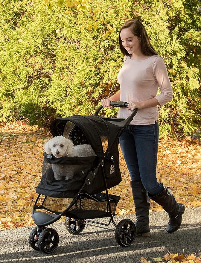 Pet Gear No-Zip Special Edition 3 Wheel Pet Stroller for Cats/Dogs 4 Colors