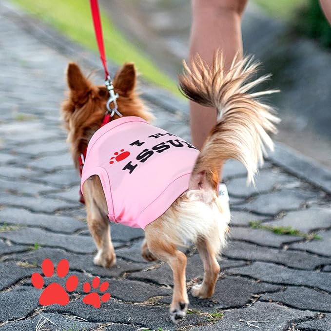 8 Pieces Pet Shirts Printed Puppy Shirts Soft Dog Shirt Pullover Dog T Shirts Cute Dog Sweatshirts Valentine's Day Puppy Girl Clothes Dog Outfits Small Dog for Pet Dogs Cats (Classic Pattern