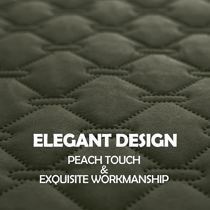 gogobunny 100% Double Sided Waterproof Dog Blanket Soft Pet Bed Cover Reversible Protect Furniture Couch Sofa Car for Puppy Large Dog Cat (Dark Olive/Light Olive 82x120 Inch 1))