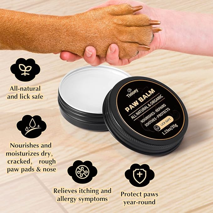 All-Natural Lick Safe Dog Paw Balm for Dogs & Cats 2 Pack (1.23oz*2)