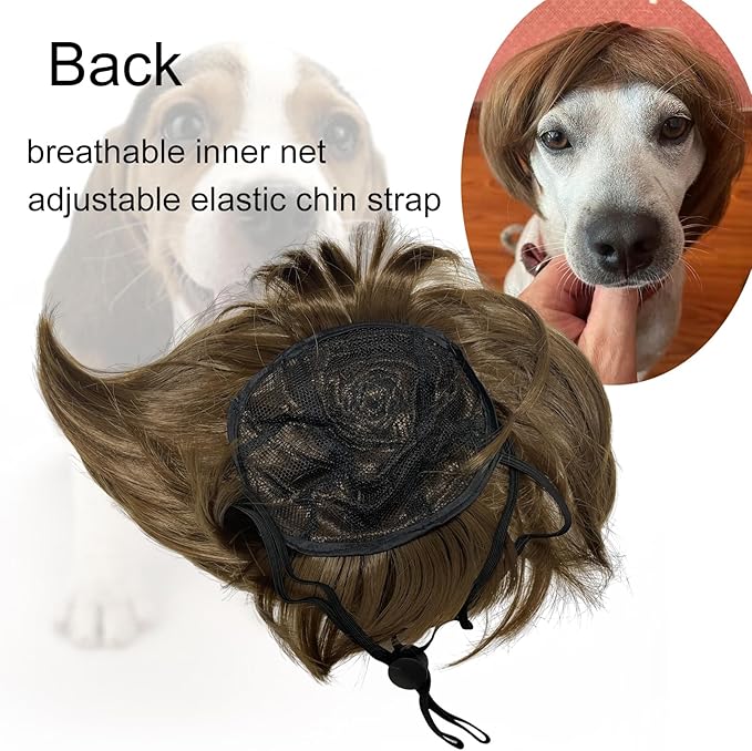 Funny Dog Wig Pet Costumes