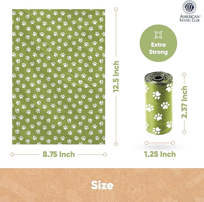 AKC Dog Poop Bags 16 Refill 240 Count