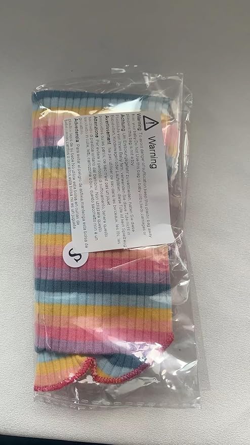 Small Medium Dog Clothes Rainbow Striped Dog Shirts Stretchable Long Sleeve Cat T-Shirt Pet Outfits for Chihuahua Yorkie Teddy (Pink Edge