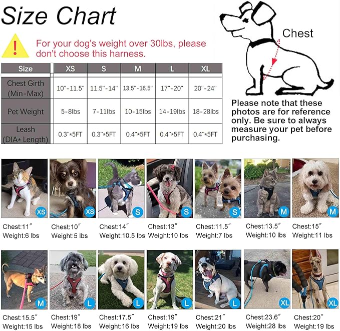 Dog Harness Step-in Breathable Puppy Cat Dog Vest