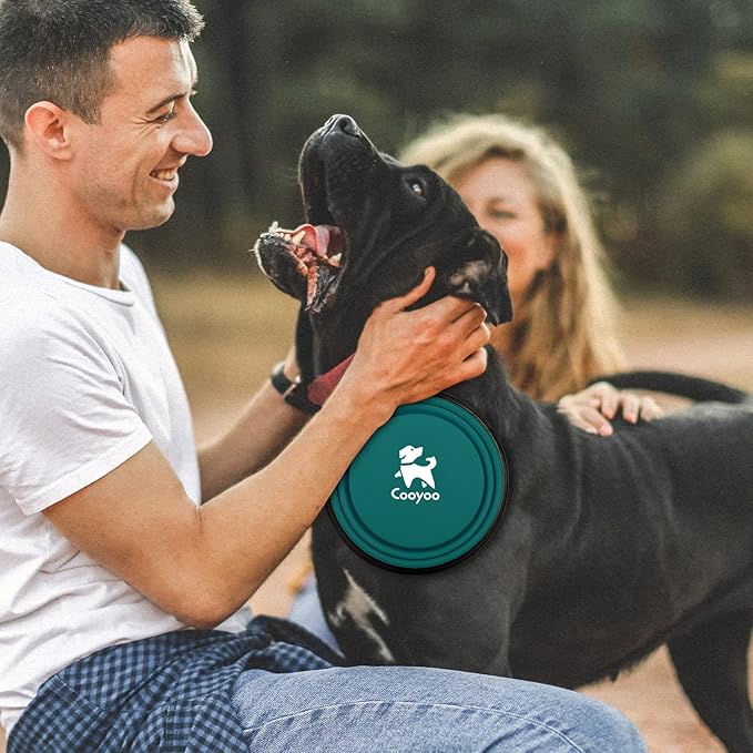 COOYOO Collapsible Dog Bowl 2 Pack 2 Carabiners