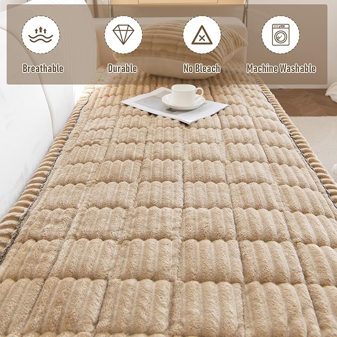 LiveGo Fuzzy Couch Covers for Pets 70x180 cm/27.6x70.9