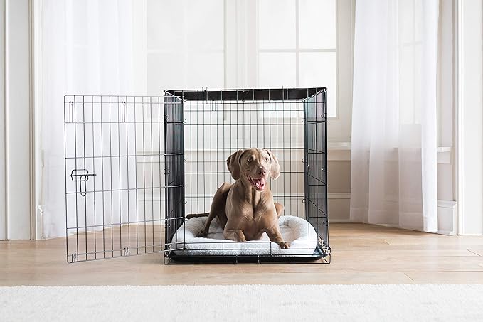 PRECISION PET PRODUCTS Sheepskin Bolster Crate Mat 48" Crates,