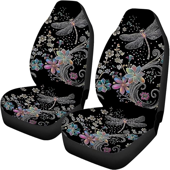 Dragonfly Seat Covers for Cars for Women SUV 4pcs Auto