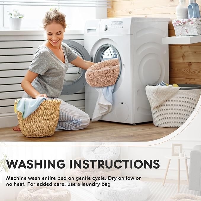 DUMOS Calming Dog Bed 22 Inch 15 lbs