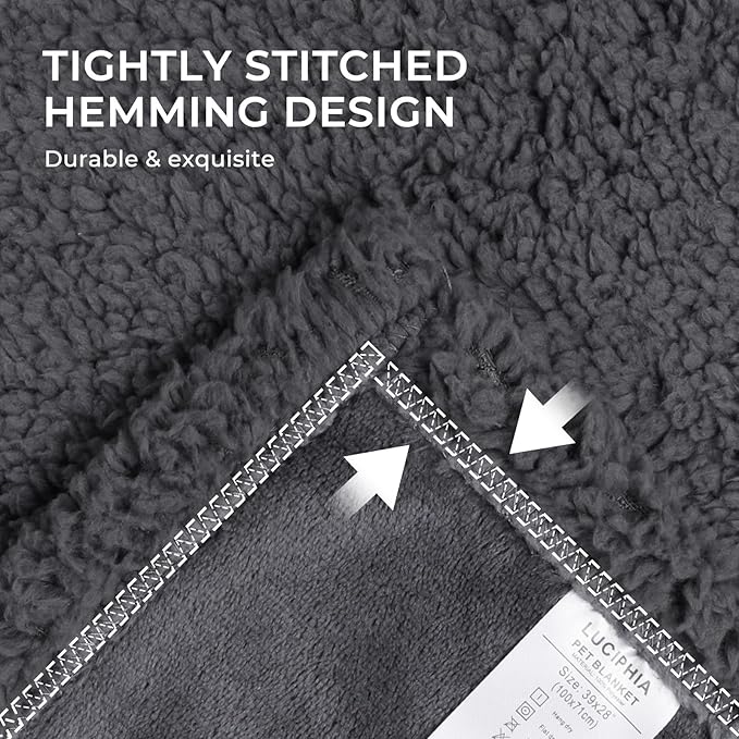 Luciphia Waterproof Blanket for Large Dogs Liquid Proof Small(40" x 28")