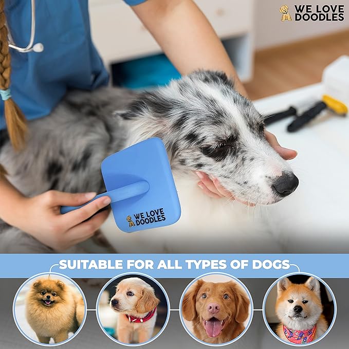 We Love Doodles Dog Slicker Brush for Grooming Pet Hair