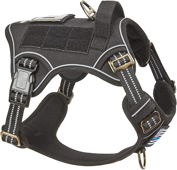 BUMBIN Tactical Dog Harness for Small Dogs No Pull