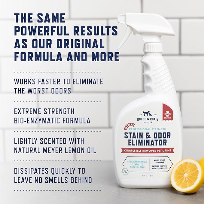 Rocco & Roxie Extreme Stain & Odor Eliminator for Strong Odor