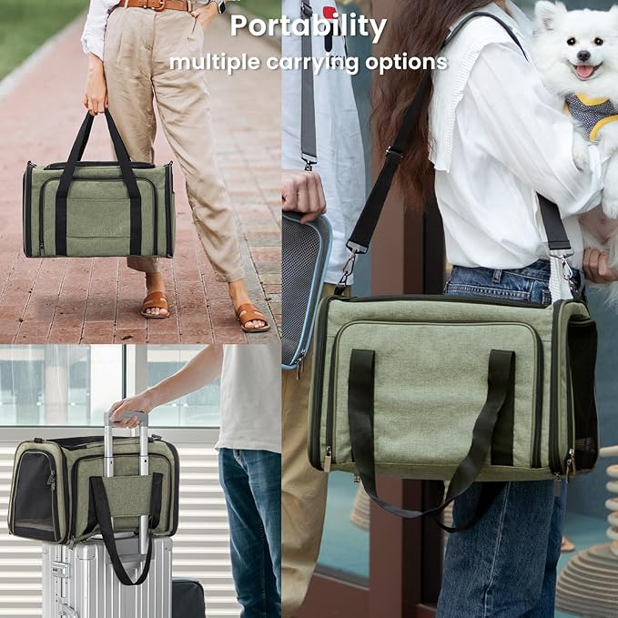 Petsfit Expandable Cat Carrier Dog Carrier 19x12x12 Inches