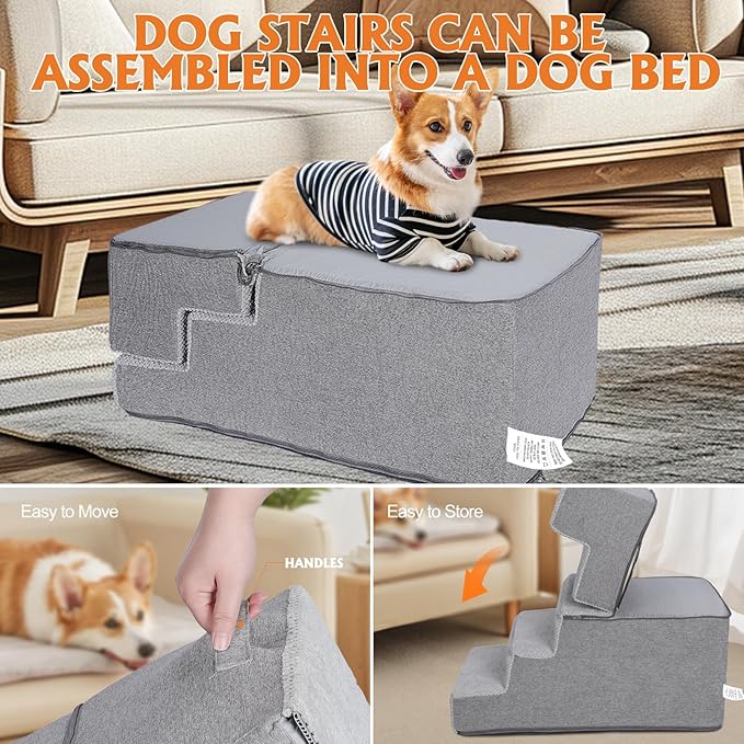 Topmart Dog Stairs for Small Dogs 5-Step,22.5" H,