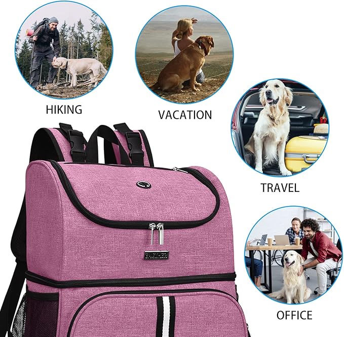 BAGLHER Pet Travel Bag 2 Silicone 2 Food