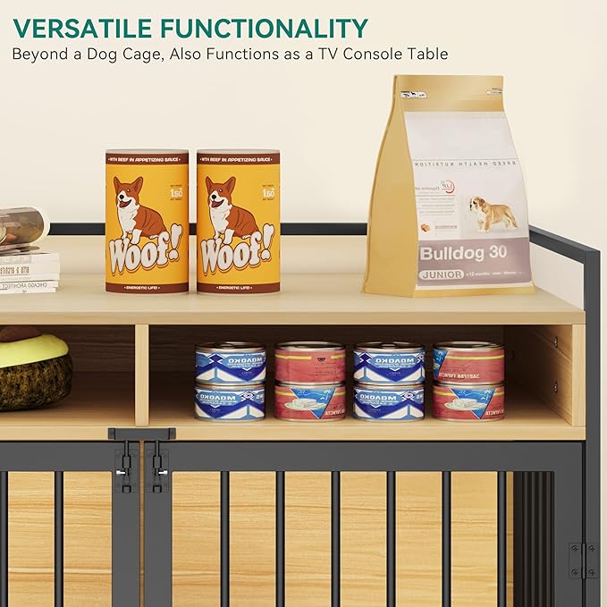 YITAHOME Large Dog Crate 41" Heavy 2 Drawers