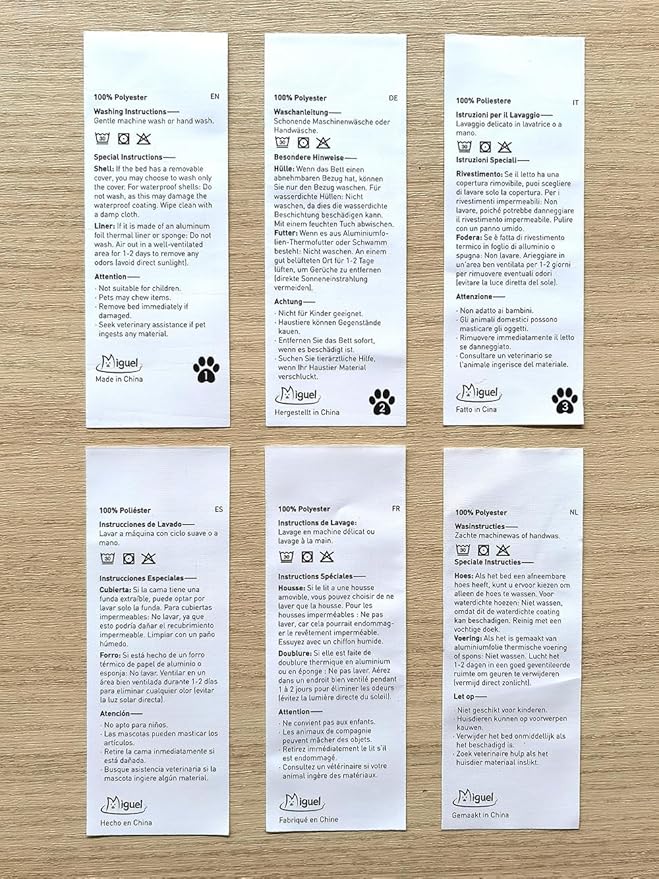 Miguel 900D Oxford Outdoor Waterproof Dog Crate Bed 40inch, Black