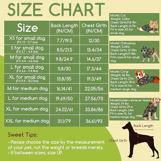 Colorful Dogprint Dog Hoodies,Dog Clothes with Pocket and