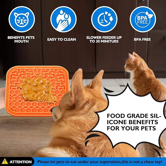 3 Pack Lick Mat for Dogs and Cats