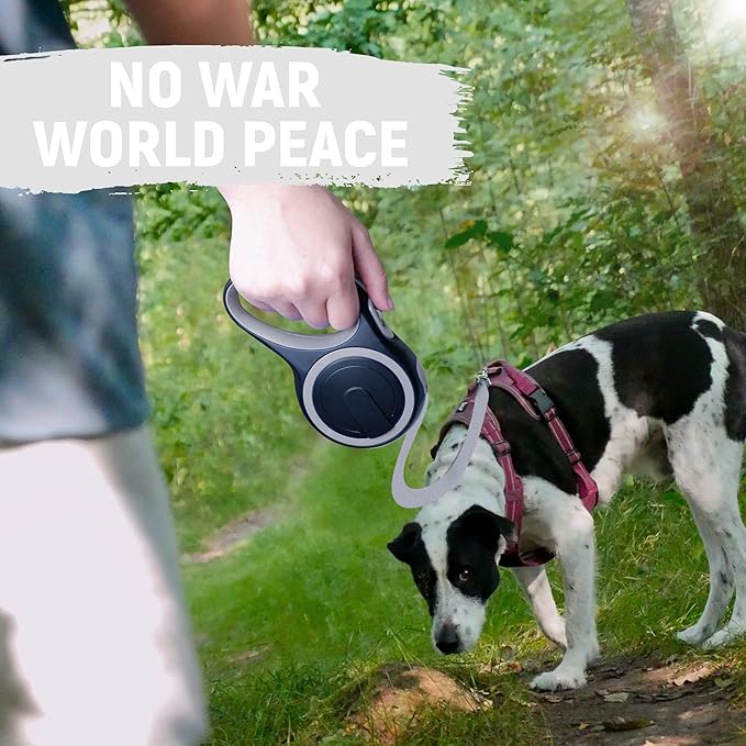 16 FT Retractable Dog Leash with No Tangle for Dog up to 44lbs