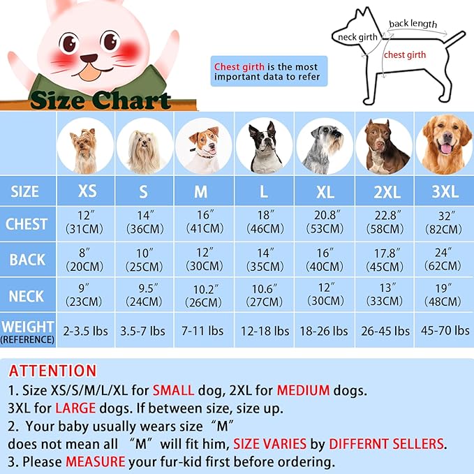 XPUDAC 4 Piece Dog Pajamas for Small Dogs