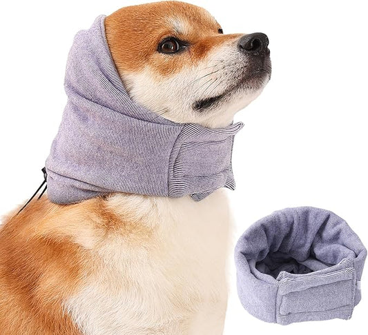 Dog Ear Muffs Noise Protection,Dog Hematoma Ear Wrap, Upgraded Velcro Dog Headband for Anxiety Relief, Warm Dog Ear Cover Winter Hat, Dog Ear Covers for Bath, Thunderstorms