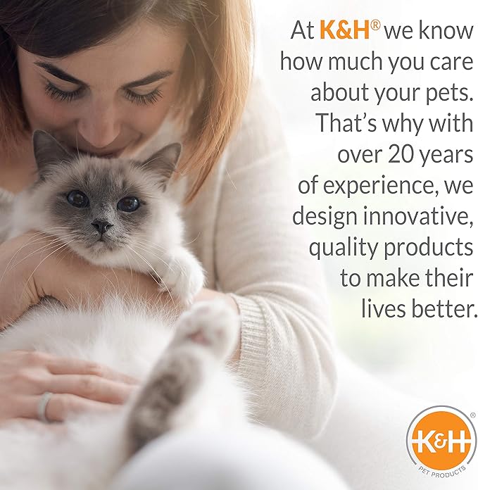 K&H Pet Products Heated Thermo-Kitty Café Outdoor Heated Cat Bowls 2093