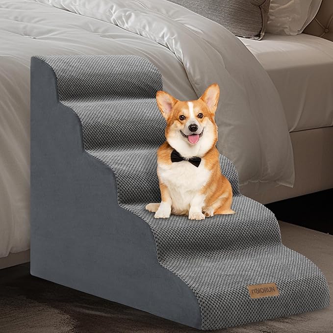 Foam Pet Stairs for High Beds 5-Step Dog 26''
