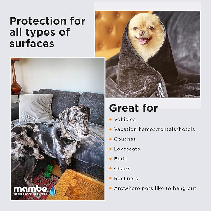 Mambe Non-Slip Pet Blanket Extra Large