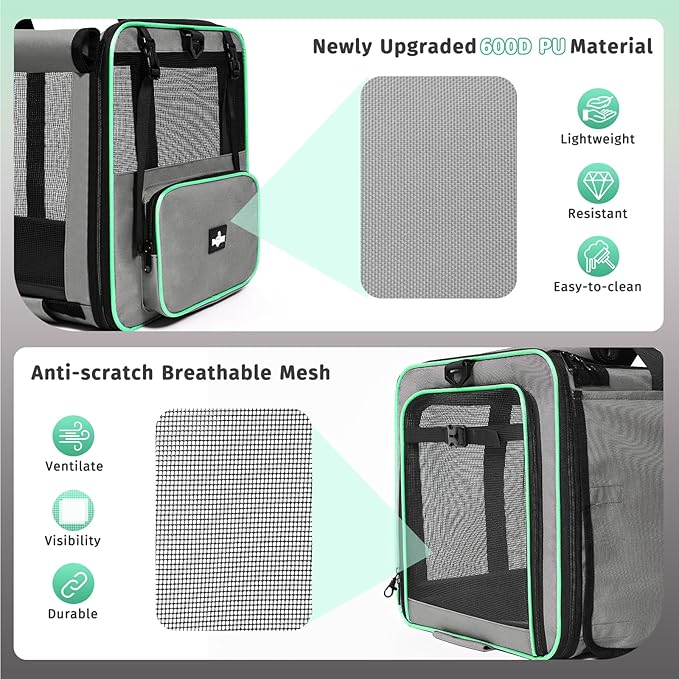 Pet Carrier 2 Cats, 30 lbs,