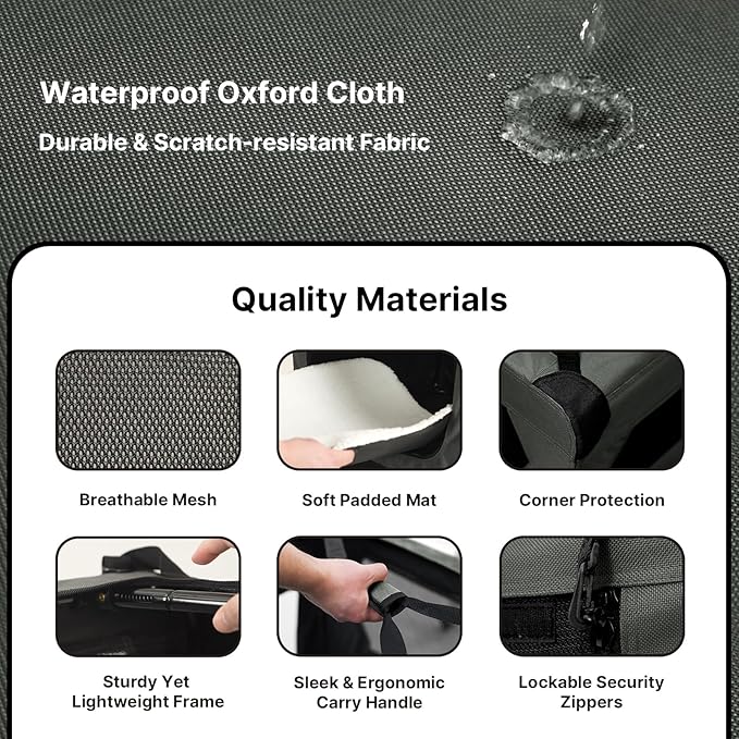 Soft Collapsible Dog Crate for Large Dogs 30 Inch 30x21x21 Inches