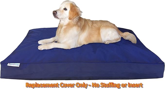 Dogbed4less XXL 1680 Ballistic Heavy Duty Dog Pet Bed External Zipper Duvet Cover 55X37X4 Inches,