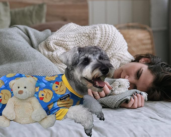 XPUDAC 4 Piece Dog Pajamas for Small Dogs