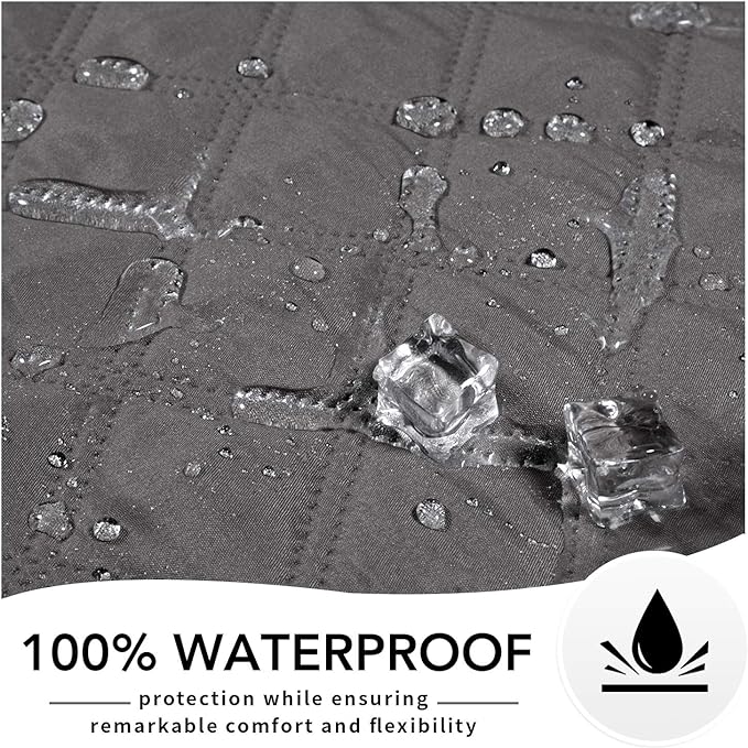 Easy-Going 100% Waterproof Dog Bed Cover Washable Couch Cover Non-Slip Sofa Cover Furniture Protector Cover Reusable Incontinence Bed Underpads for Pets Kids Children Dog Cat(52x82 in