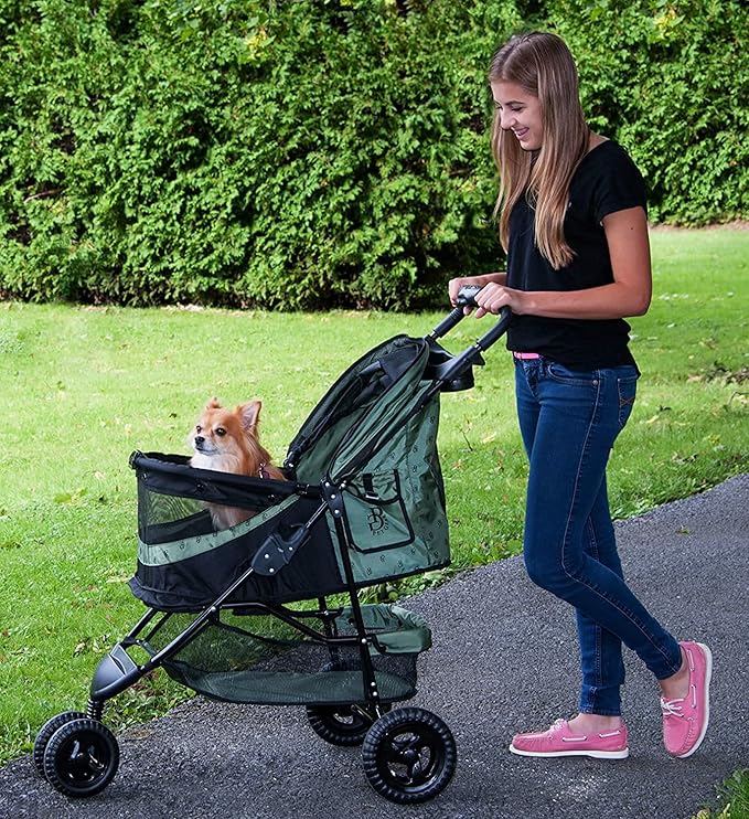 Pet Gear No-Zip Special Edition 3 Wheel Pet Stroller for Cats/Dogs 4 Colors