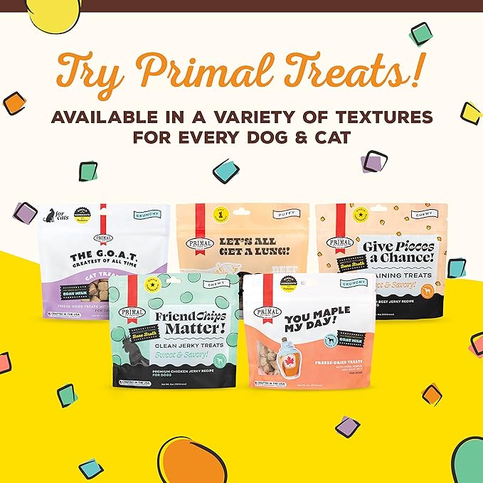 Primal Freeze Dried Dog Food Pronto, Lamb; Scoop & Serve, Complete & Balanced Meal; Also Use as Topper or Treat; Premium, Healthy, Grain Free, High Protein Raw Dog Food (25 oz, 2-pack)