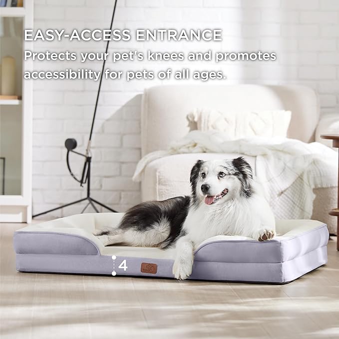 Bedsure Orthopedic Dog Bed for Extra Large Dogs 42"