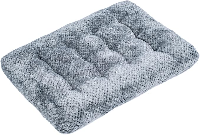 WONDER MIRACLE Fuzzy Deluxe Pet Beds (22" x 30", M-Grey)