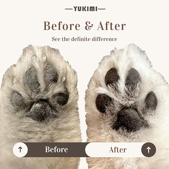 YUKIMI Premium Amino Acid Paw Cleanser with Silicone Bristle Brush for Dogs & Cats 5.0 Fl