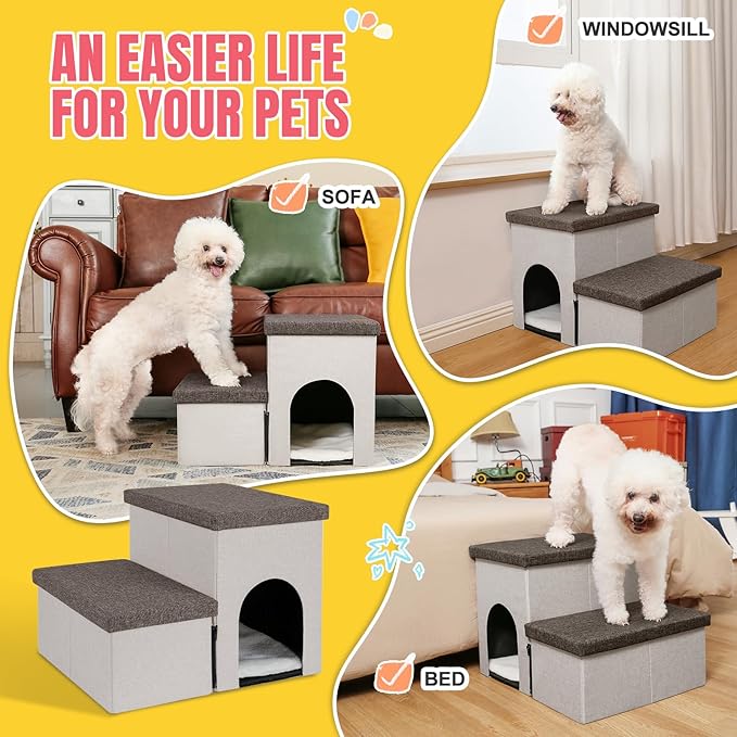 Dog Stairs for High Beds 22 inches(2