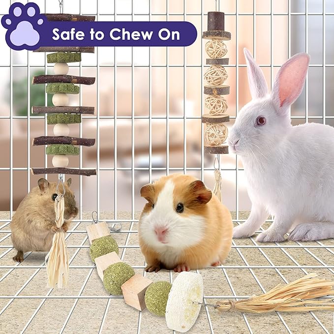 Bissap 3PCS Bunny Chew Toys