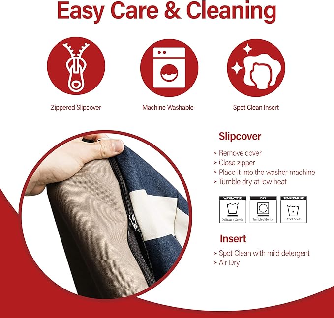 Majestic Pet Rectangle Medium Dog Bed Washable – Non Slip Comfy Pet Bed – Dog Crate Bed with Removable Washable Cover – Dog Kennel Bed for Sleeping 36x29x4 Inch