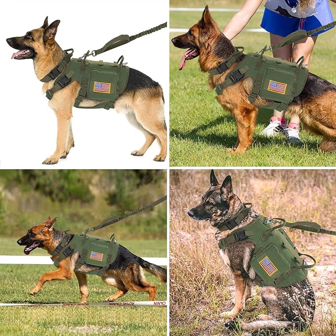 Forestpaw Tactical Dog Harness for Large Dogs