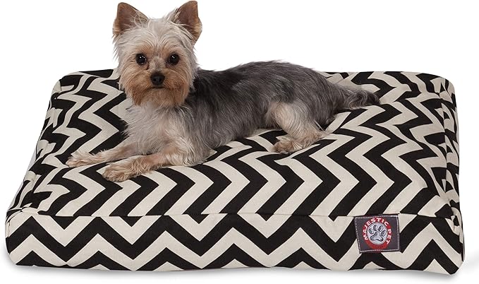 Black Chevron Small Rectangle Indoor Outdoor Pet Dog