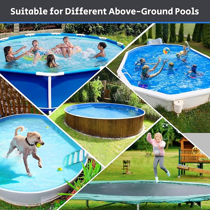Bsmathom 18Ft Round Pool Cover for Above Ground Pools