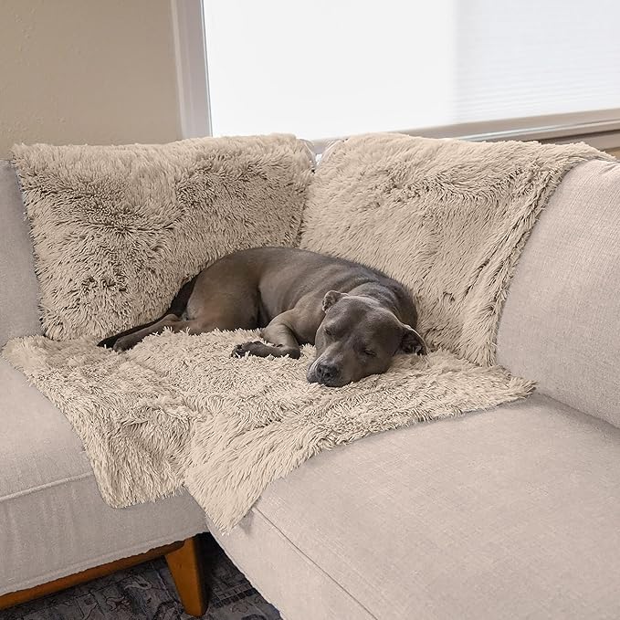 Furhaven Corner Cushion Seat Cover for Dogs & Cats