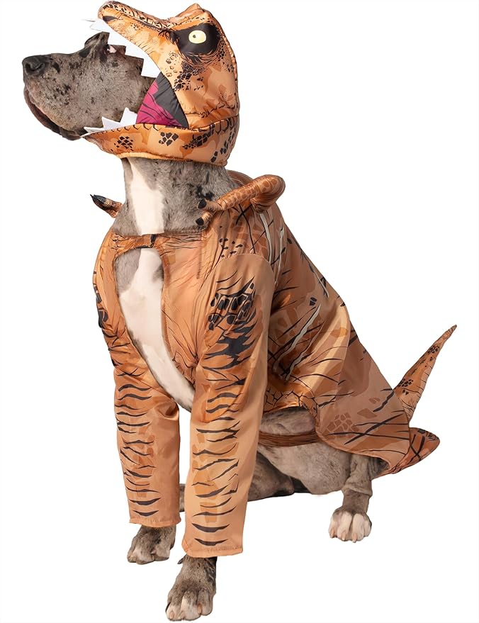 Rubies Jurassic World T-Rex Big Dogs Fun and Cute Pet Costume for Themed Party and Halloween 2X-Large