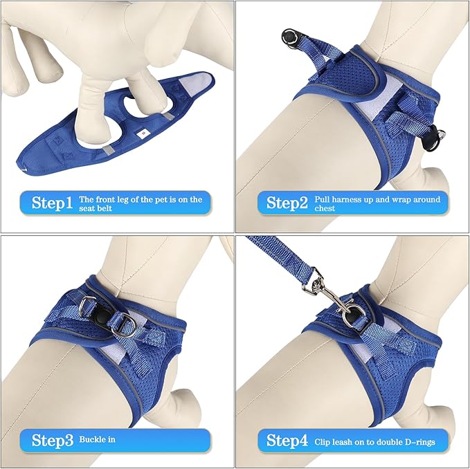YIMEIS Dog Harness and Leash Set 1)